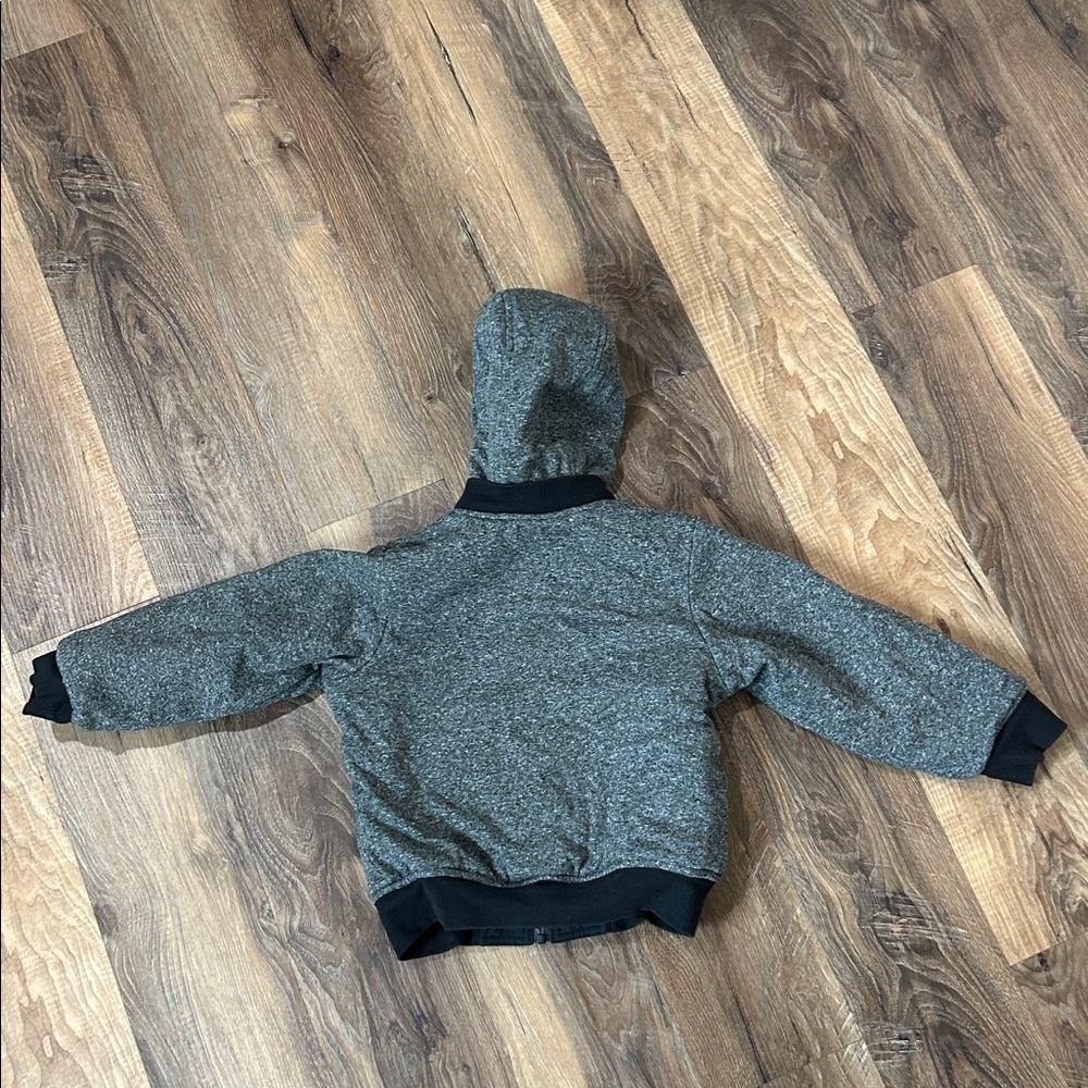 Columbia Lined Toddler Reversible Jacket Black Gray Lining Inside Size XXS - Picture 13 of 15